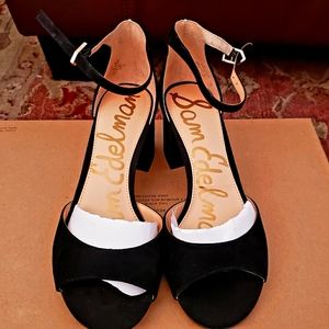 Sam Edelman size 8 1/2 suede Leather Sandals with ankle strap
